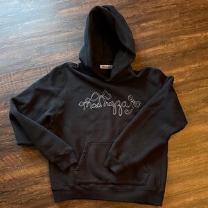 Madhappy Black Hoodie with Embroidered Logo